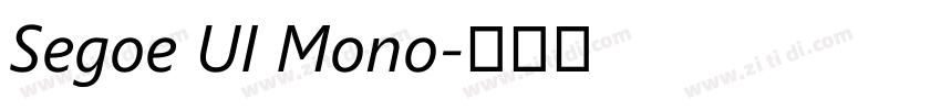 Segoe UI Mono字体转换